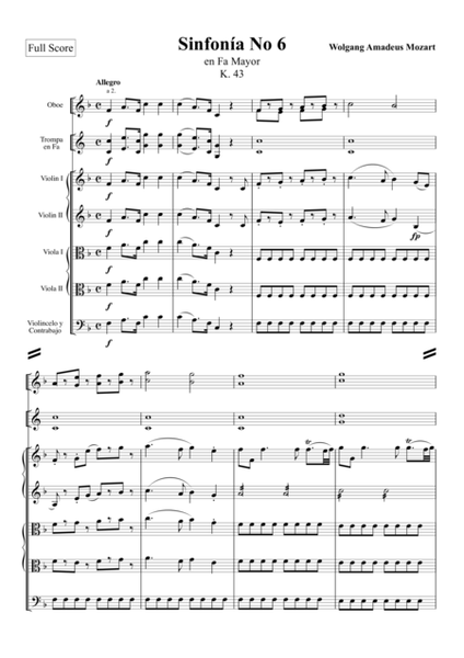 Mozart—Symphony No.6 in F major, K.43