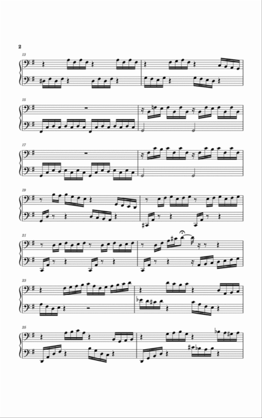 Bach Cello Suite Piano Cello scores gallery preview page 3