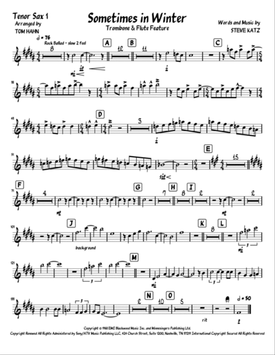 Sometimes In Winter Sometimes In Winter Jazz Ensemble scores gallery preview page 3