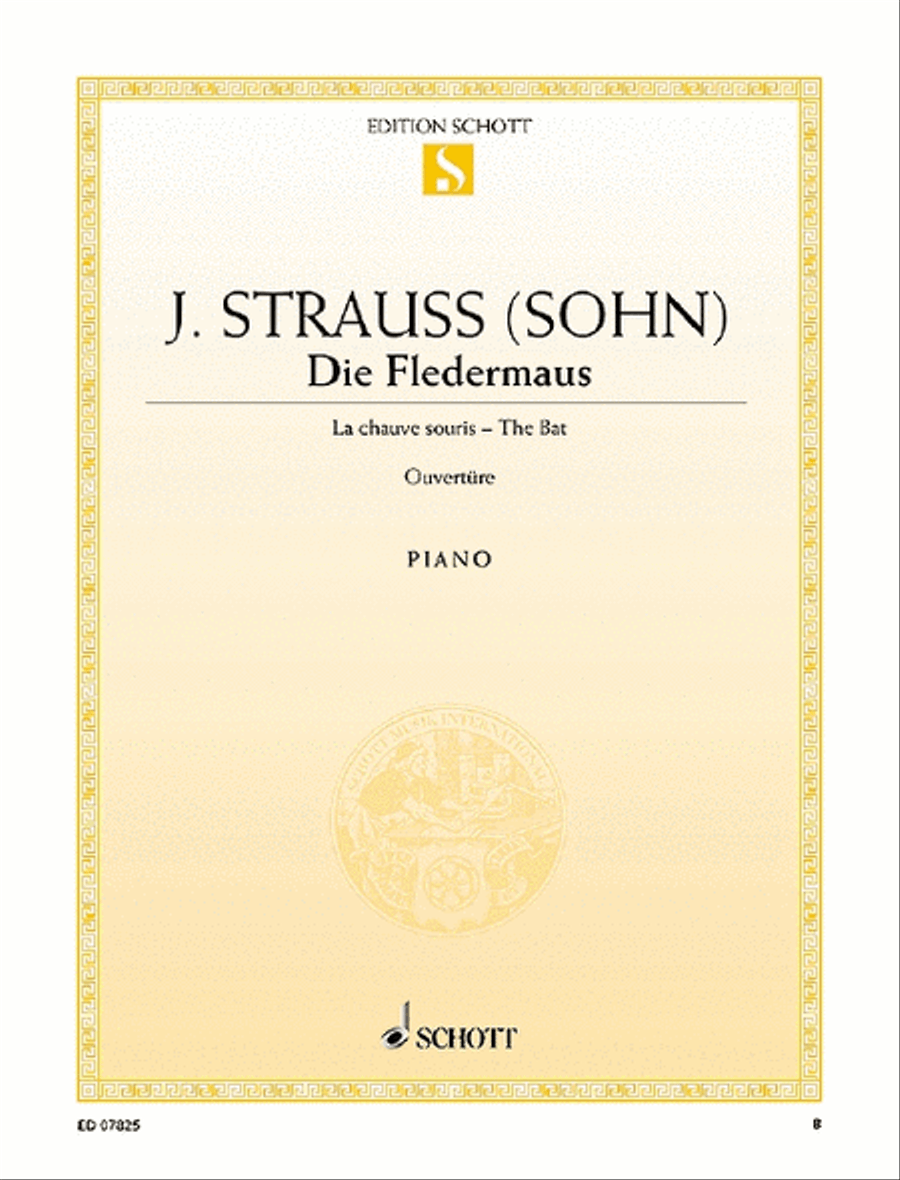Die Fledermaus Piano Solo scores gallery preview page 1