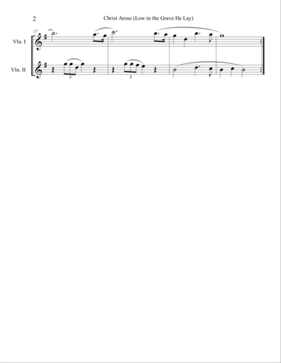 10 Easter Duets for Violin - Volume 1 String Duet scores gallery preview page 6