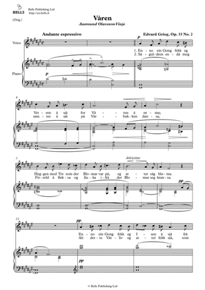 Book cover for Varen, Op. 33 No. 2 (Original key. F-sharp Major)