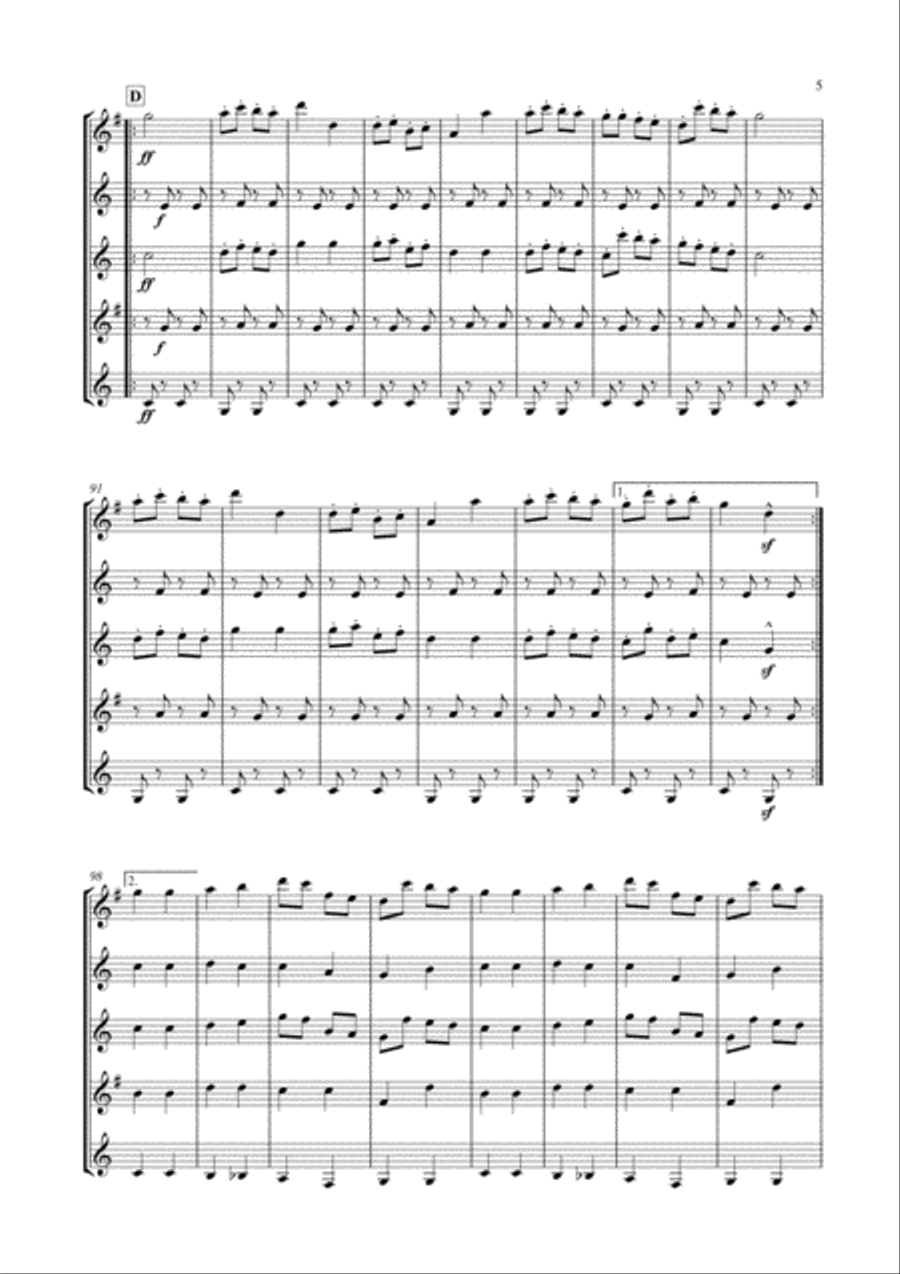 Galop Infernal (Can Can) for Clarinet Choir image number null