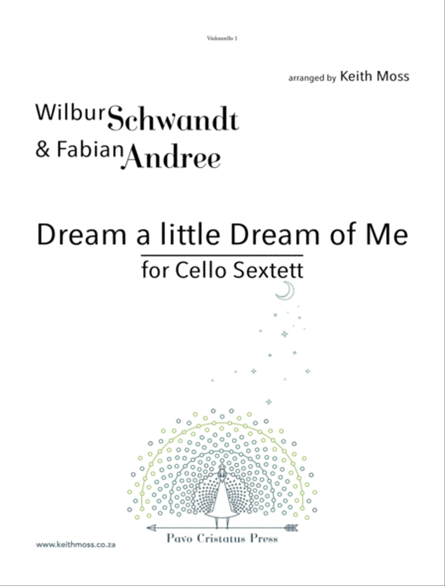 Dream A Little Dream Of Me Cello scores gallery preview page 1