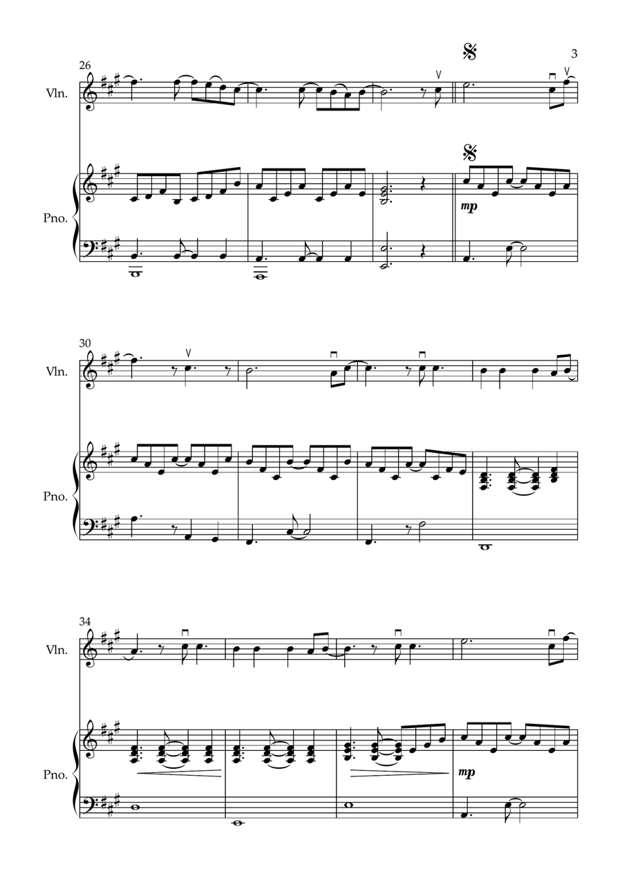 All Of Me Violin Solo scores gallery preview page 3