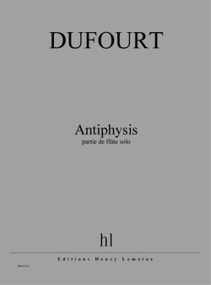 Antiphysis Flute Solo scores gallery preview page 1