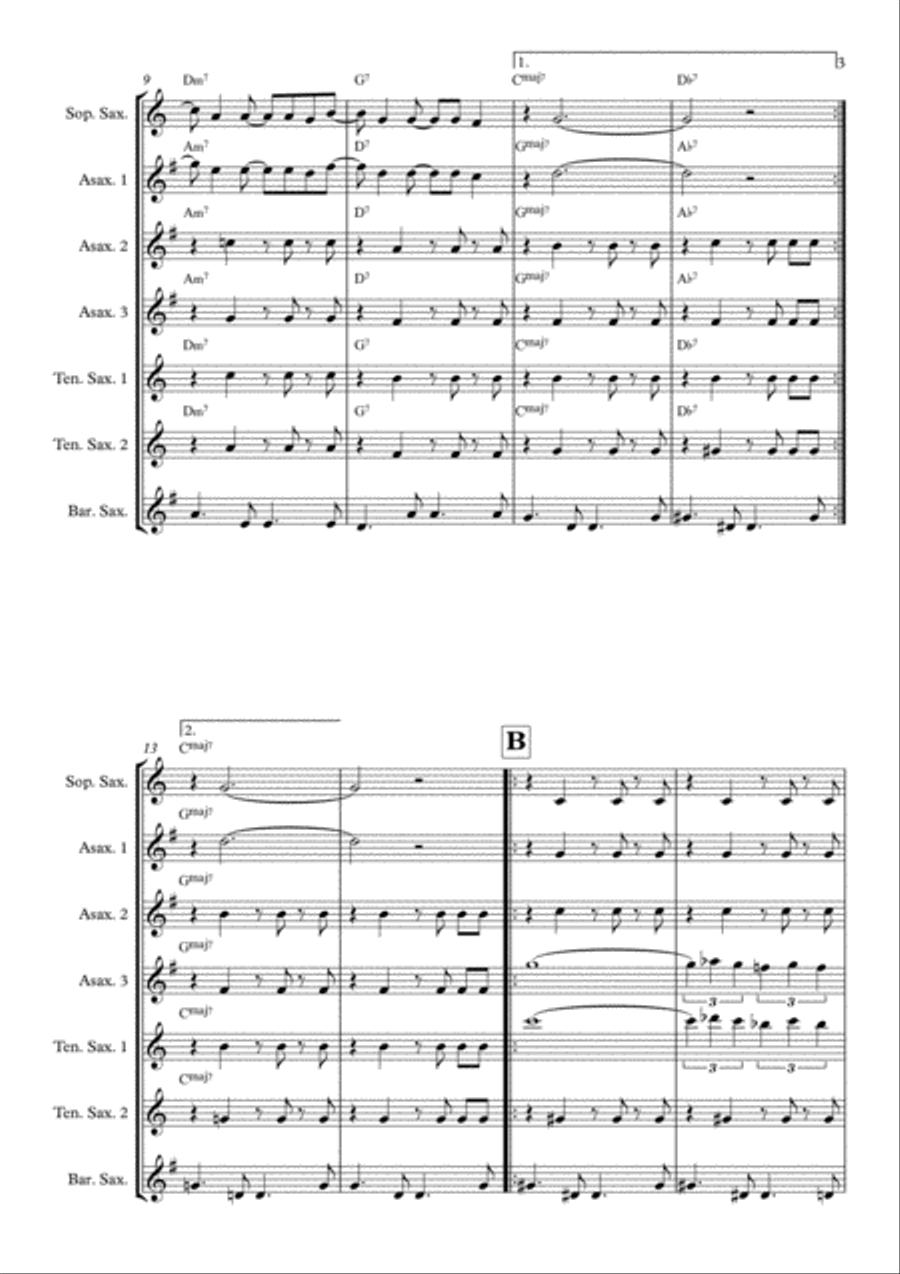 The Girl From Ipanema (Garota De Ipanema) Woodwind Quintet scores gallery preview page 3