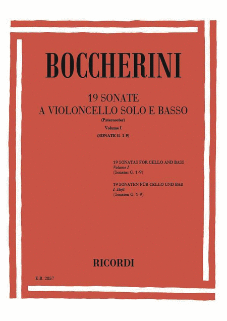 Luigi Boccherini: 19 Sonatas - Volume 1 (Nos. 1-9)