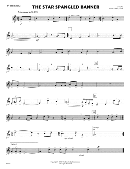 The Star Spangled Banner (for Flex Brass Quintet) image number null