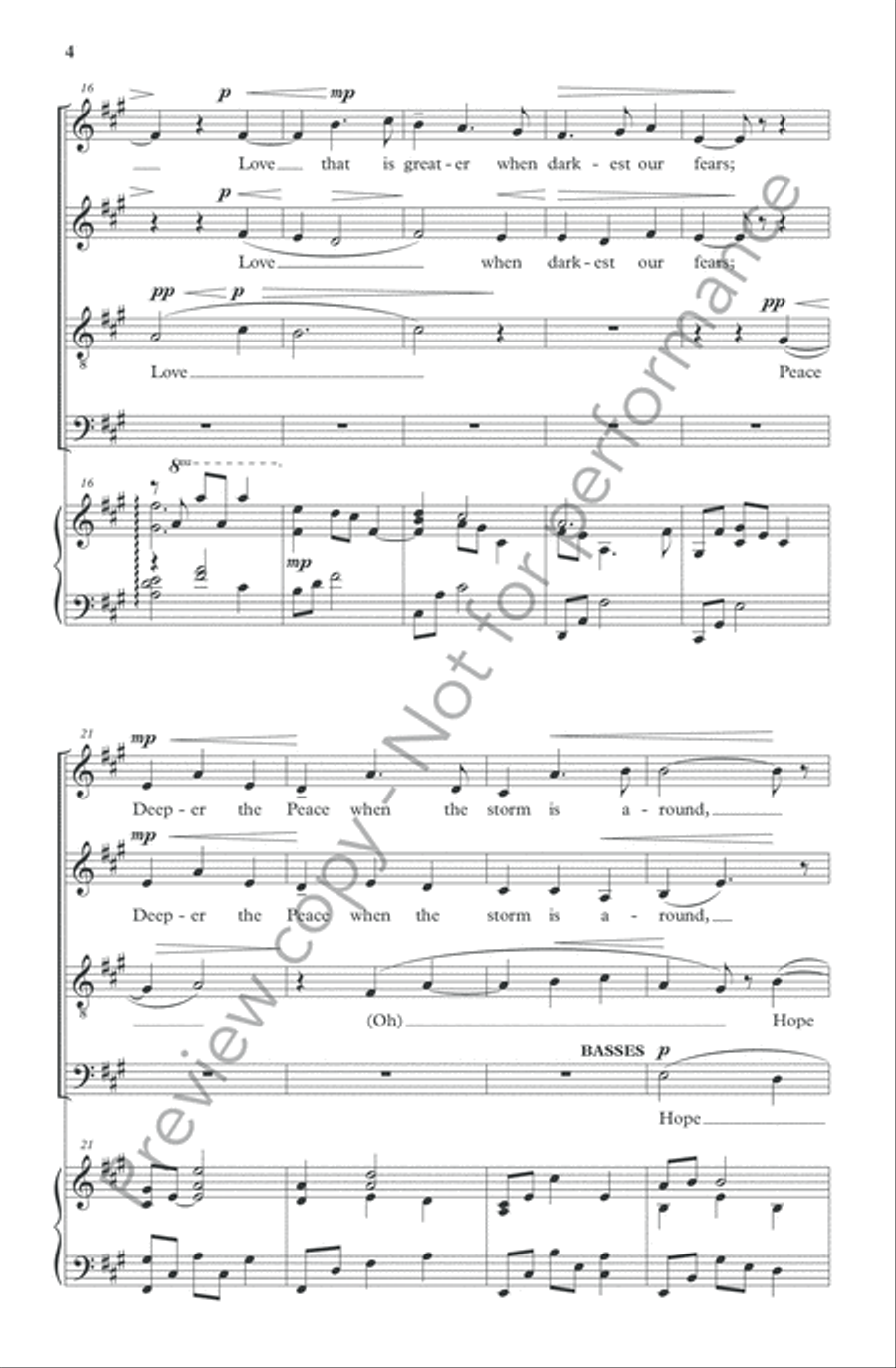 Light Beyond Shadow 4-Part scores gallery preview page 4