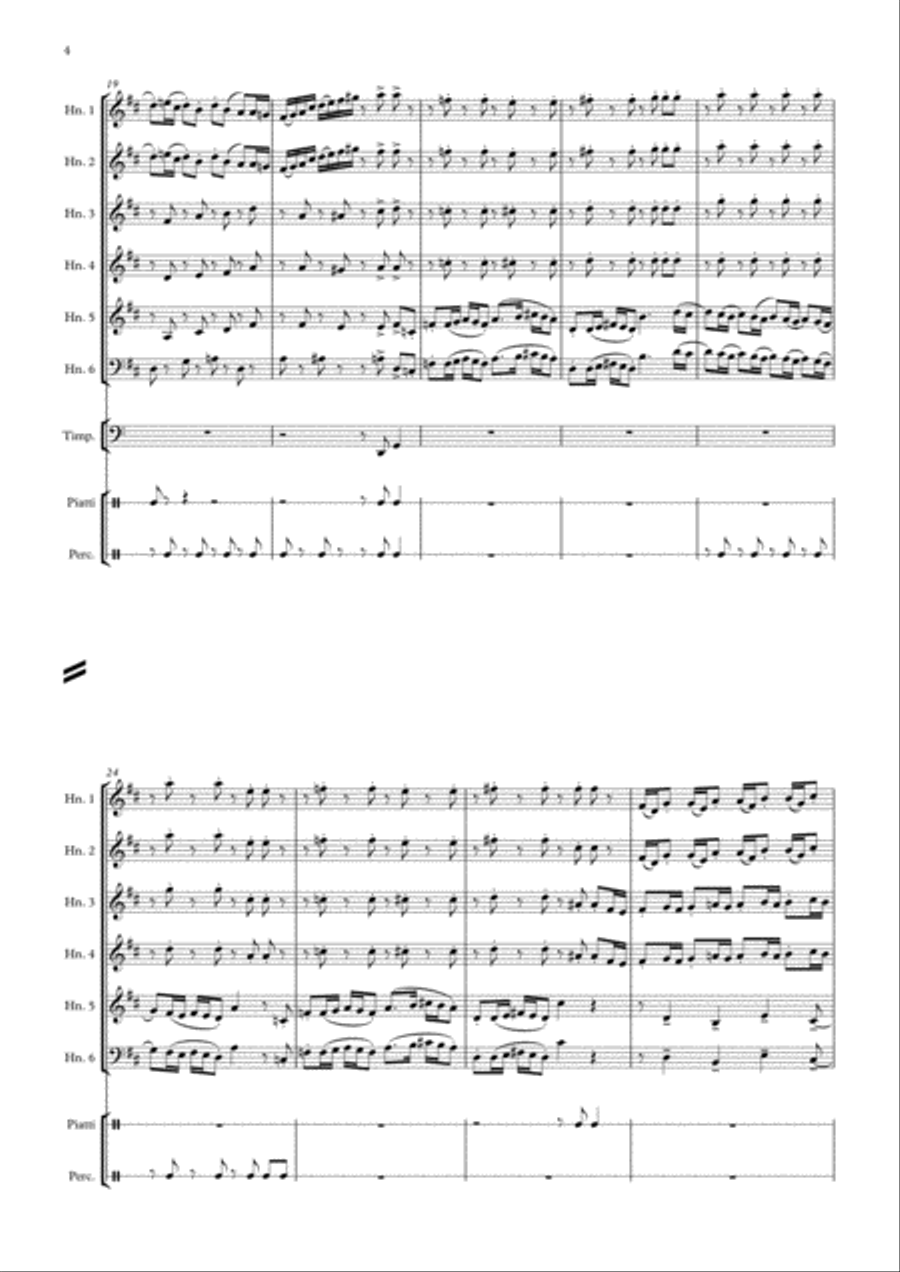 Holiday Flight (from "Home Alone") // French Horn Sextet image number null