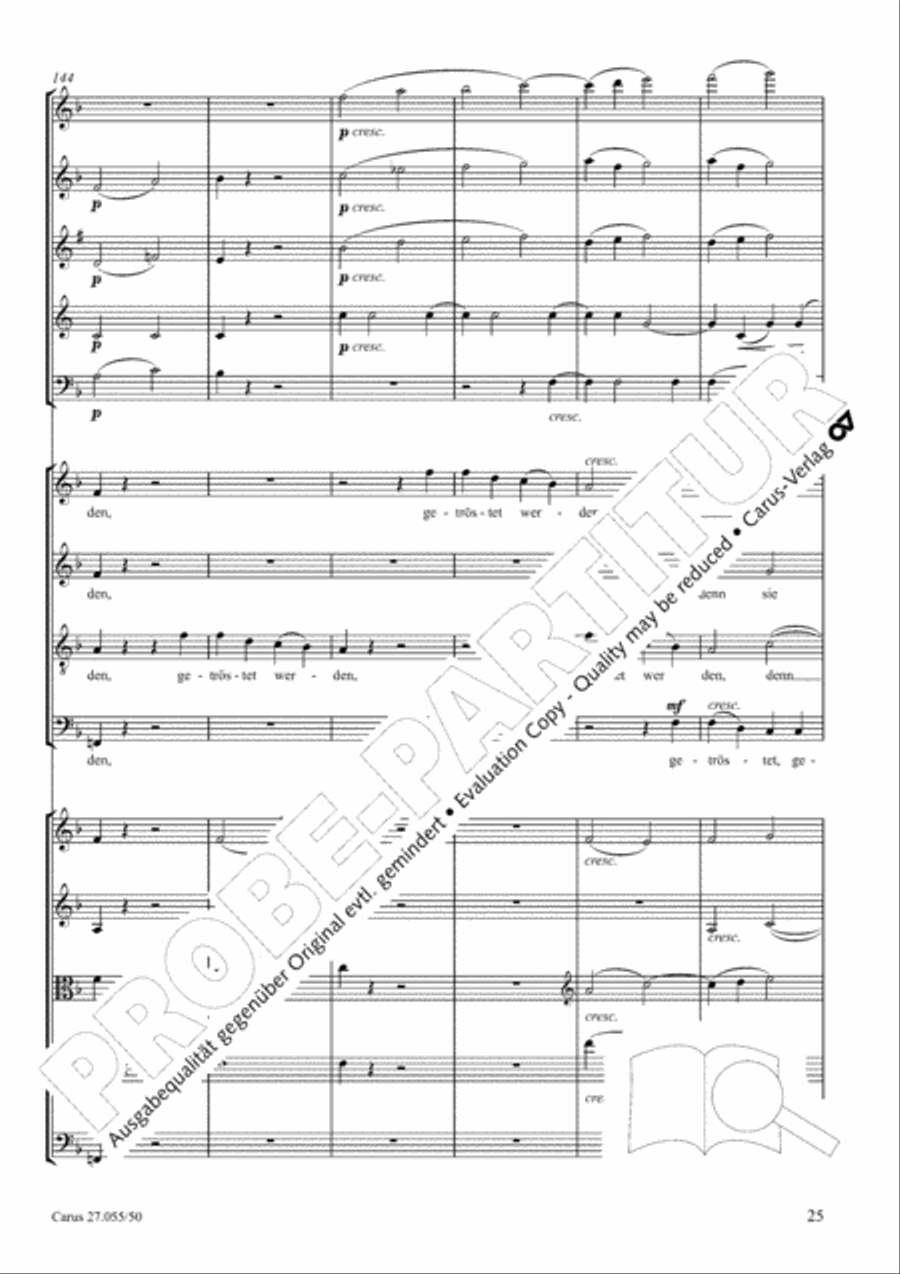 Ein Deutsches Requiem (German Requiem) 4-Part scores gallery preview page 32