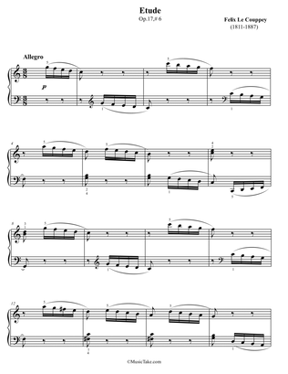 Le Couppey Etude for 5 fingers Op.17 No.6