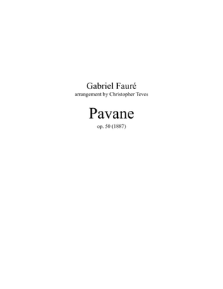 Pavane, op 50, cello and guitar