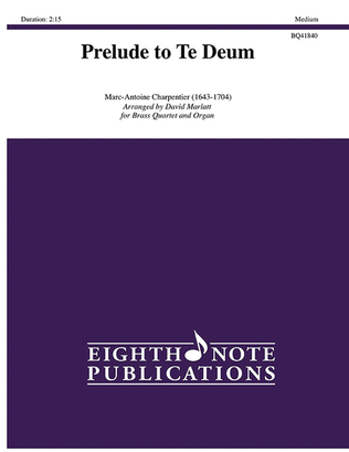Book cover for Prelude to Te Deum