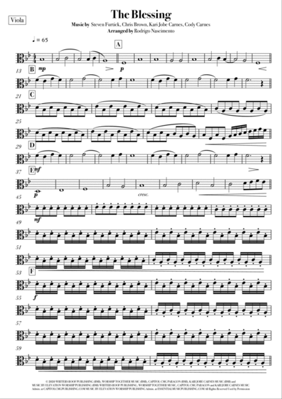 The Blessing String Quartet scores gallery preview page 5