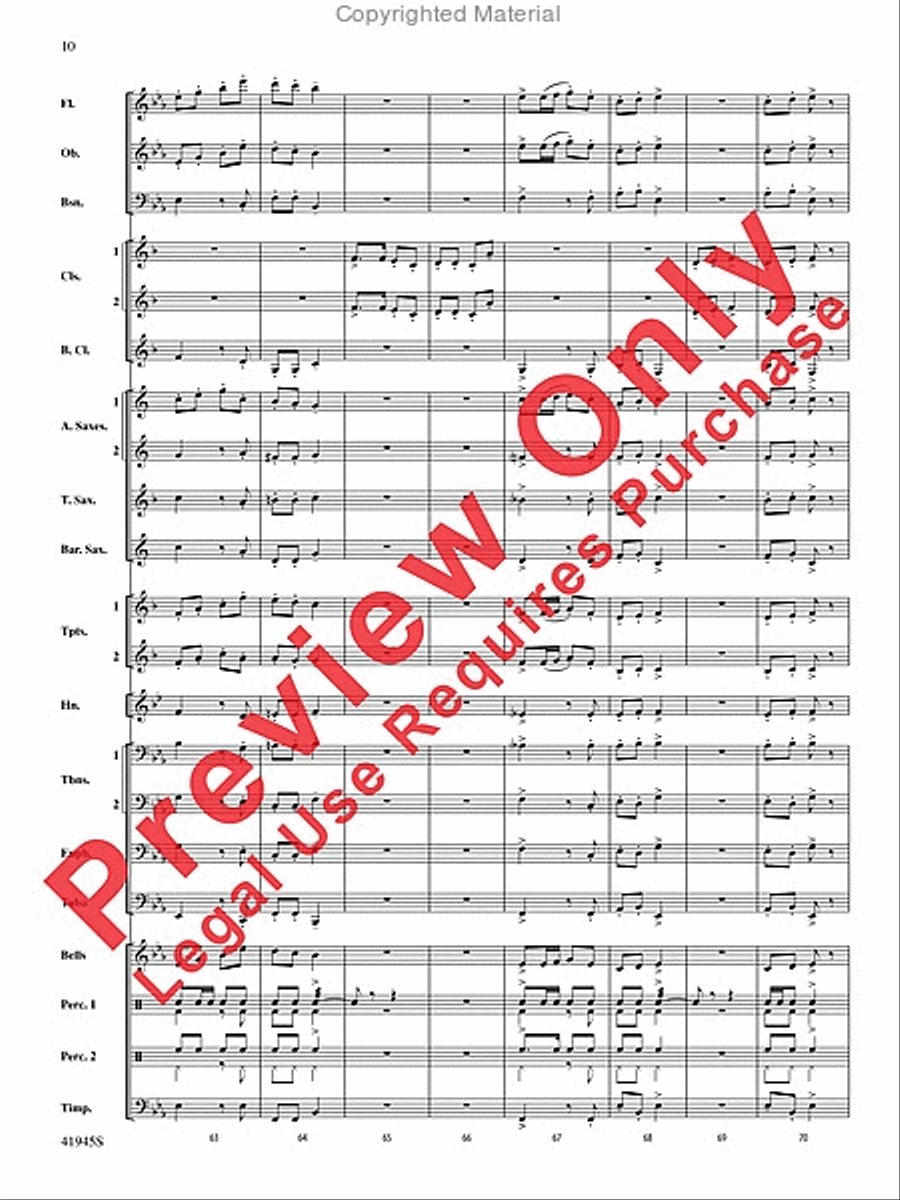 Clarinets Packing Up Early Concert Band scores gallery preview page 11