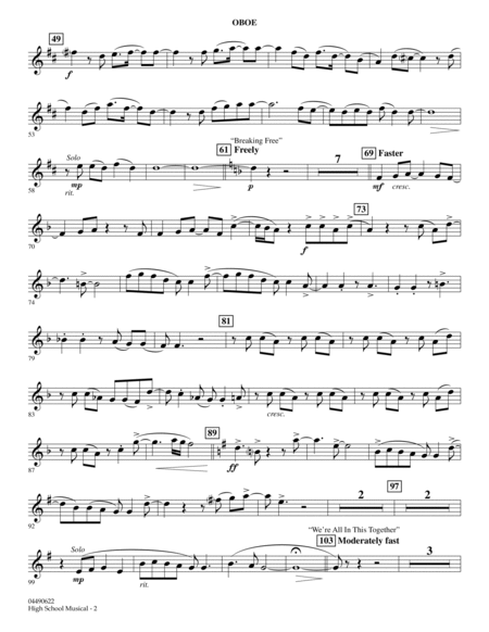 High School Musical - Oboe