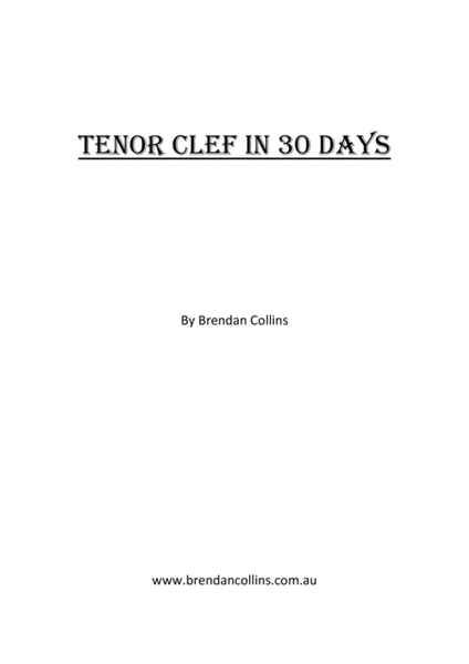 Tenor Clef in 30 Days
