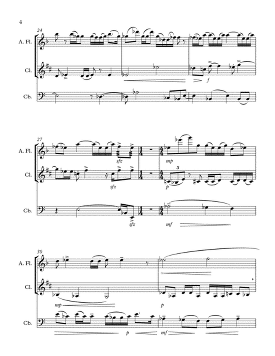 Snail (Melc) - trio for alto flute, clarinet in Bb and five-stringed contrabass image number null