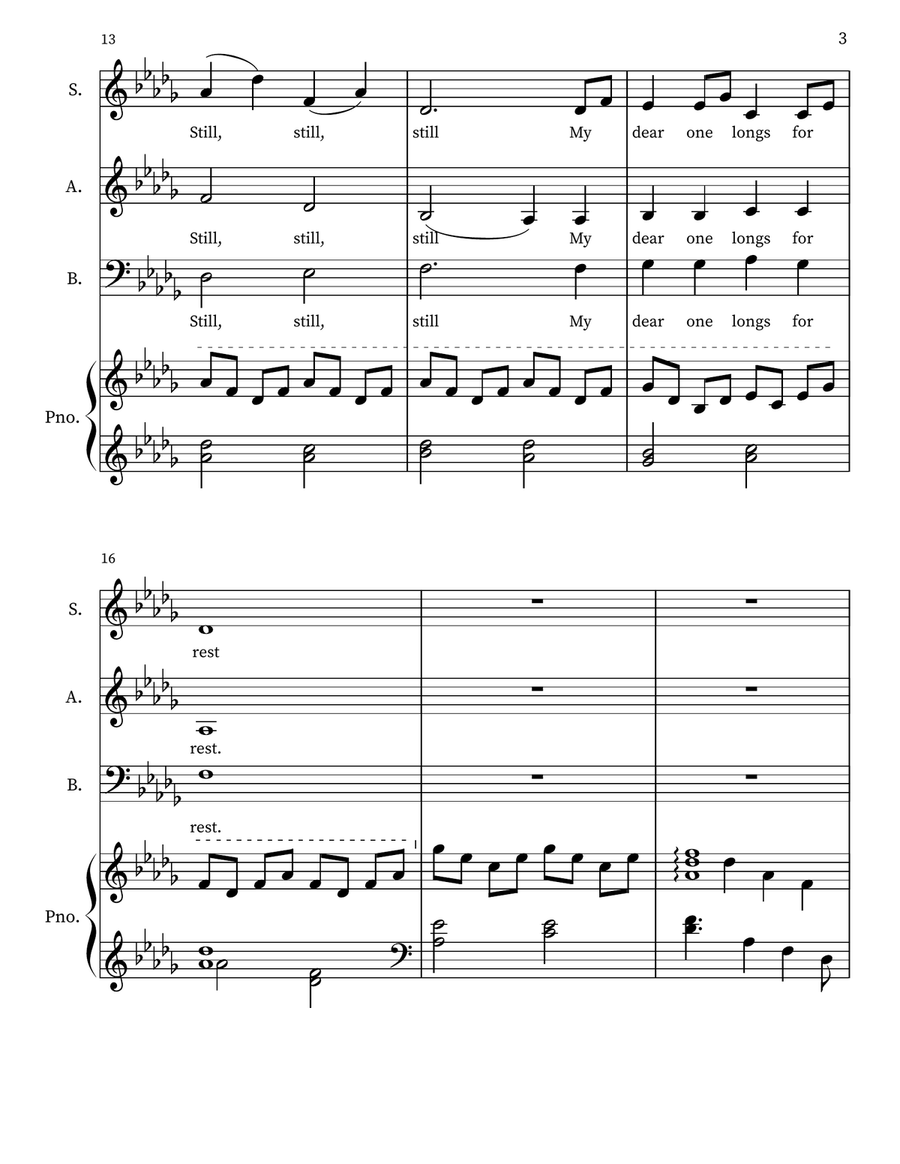 Still, Still, Still 3-Part scores gallery preview page 3