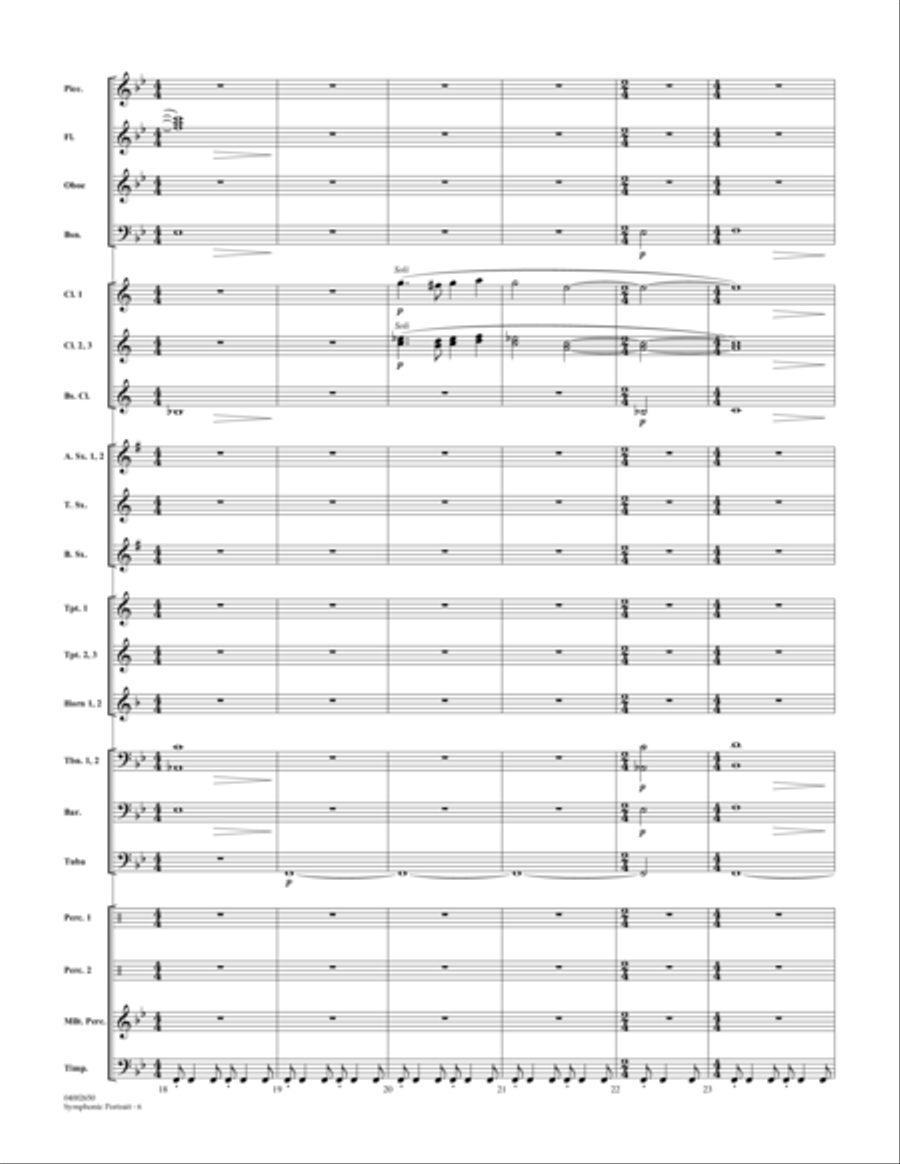 Symphonic Portrait (based on Our Director) - Full Score Score scores gallery preview page 6