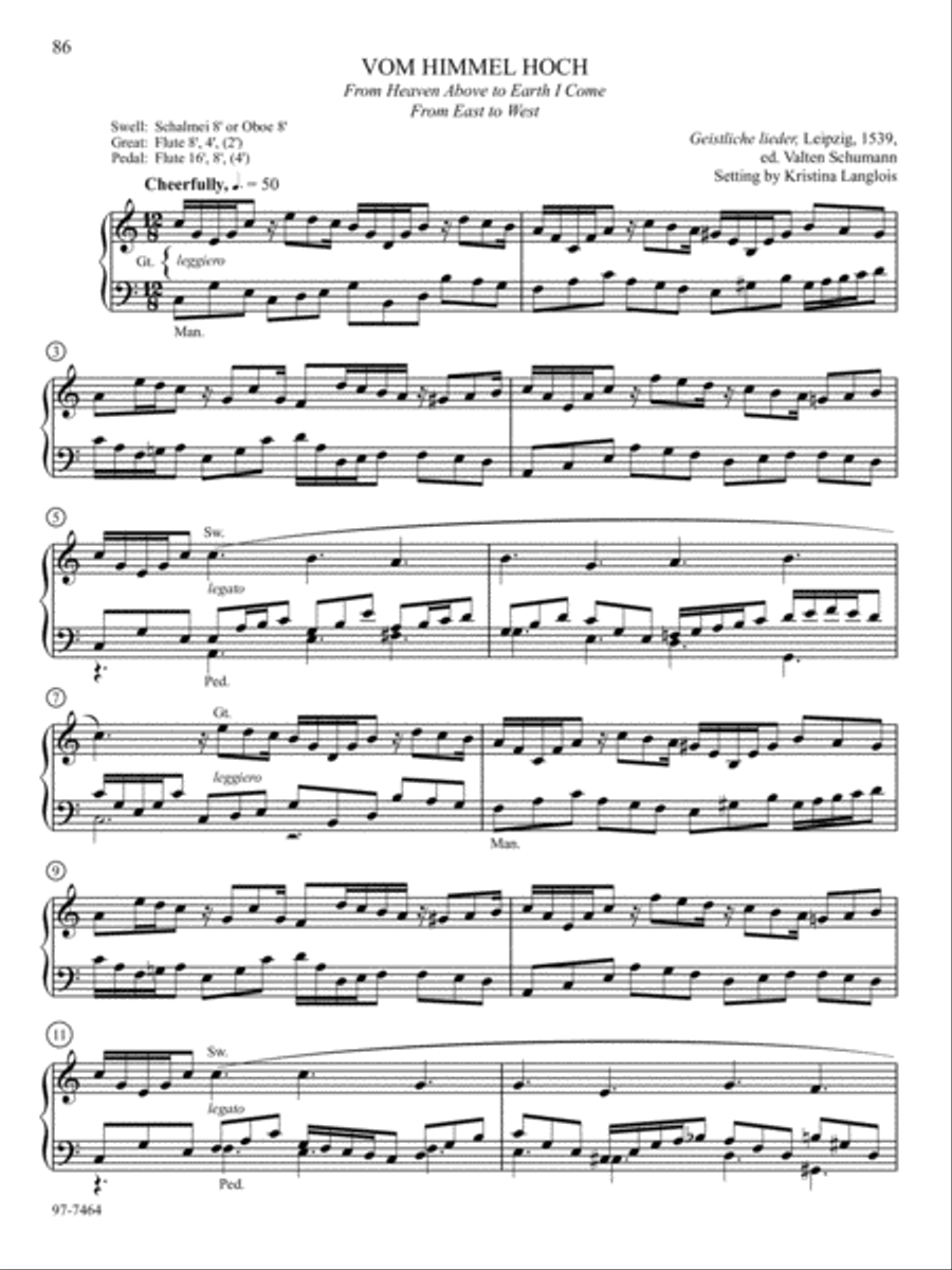 Hymn Prelude Library: Lutheran Service Book, Vol. 11 (TUV) Organ scores gallery preview page 8