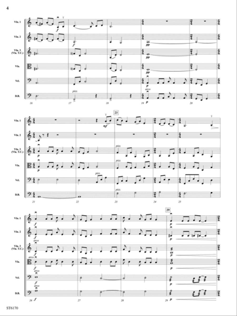 North Star to Freedom (In Honor of the Underground Railroad): Score String Orchestra scores gallery preview page 4