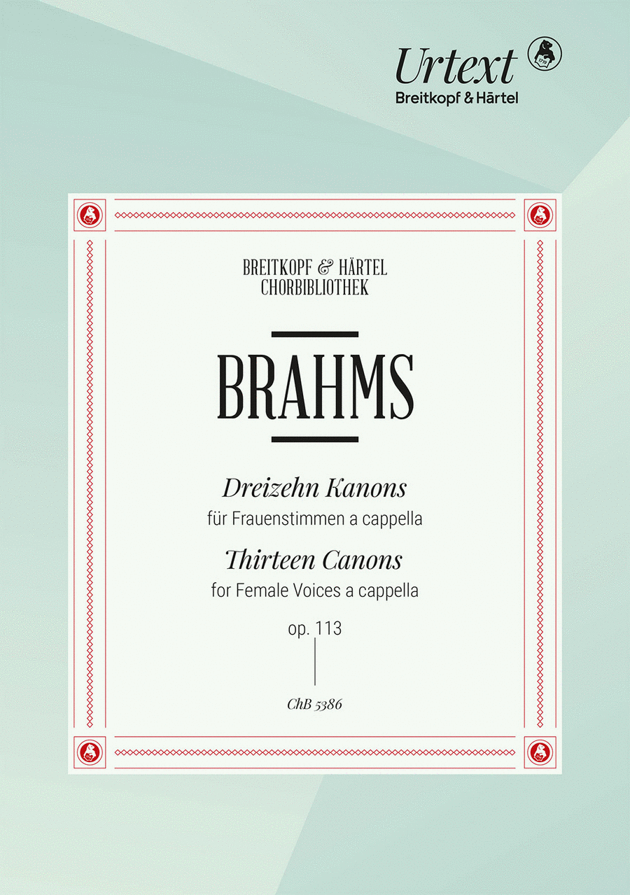 13 Canons Op. 113 A Cappella scores gallery preview page 1