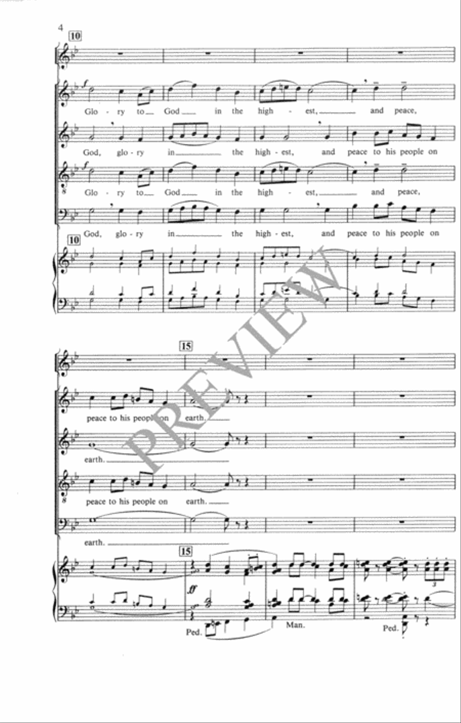 Festival Gloria Festival Gloria 4-Part scores gallery preview page 5