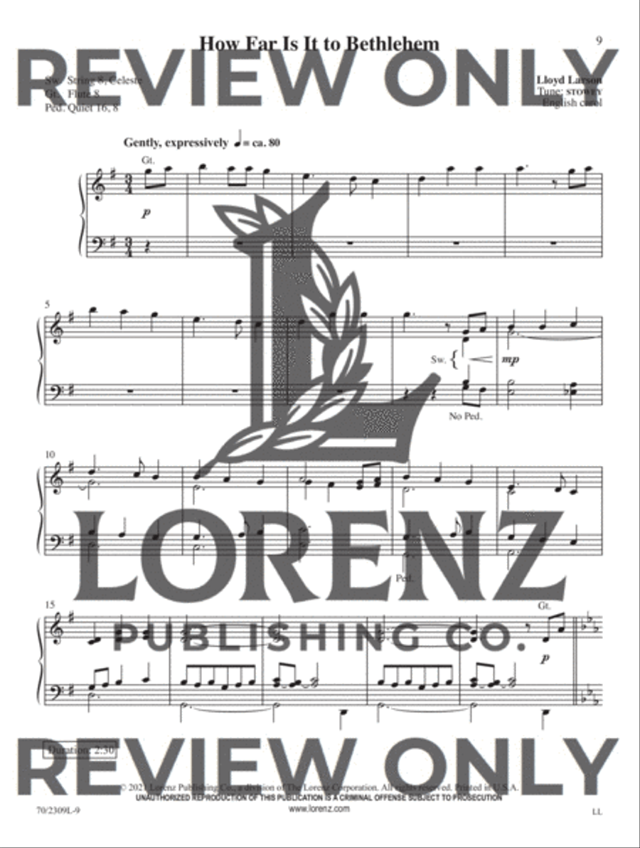 He Is Born Organ Solo scores gallery preview page 8