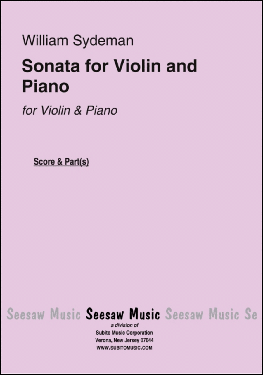 Sonata Violin Solo scores gallery preview page 1