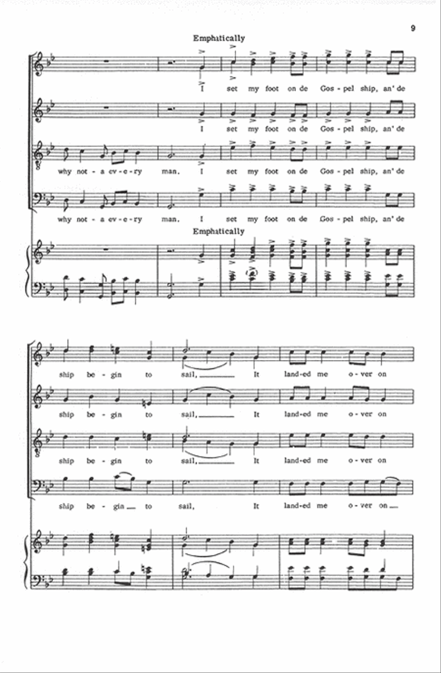 Didn't My Lord Deliver Daniel - SATB divisi Divisi scores gallery preview page 9