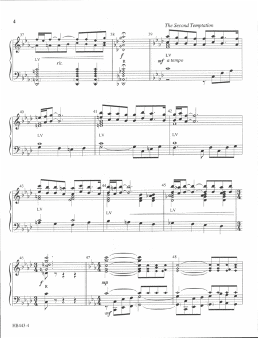 Into the Wilderness (The Temptation of Jesus) 5-Octaves scores gallery preview page 5