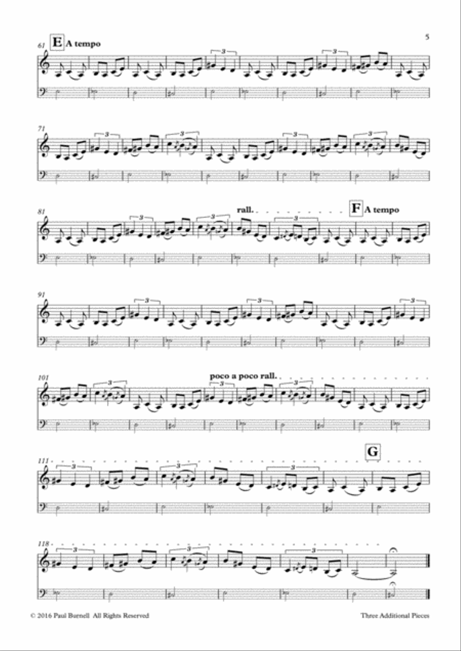 Three Additional Pieces Small Ensemble scores gallery preview page 5