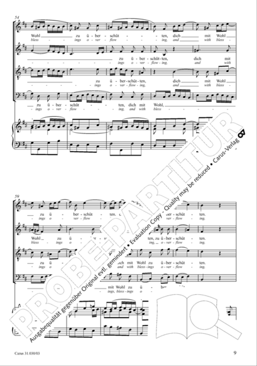 Joyful be, O ransomed flock (Freue dich, erloste Schar) 4-Part scores gallery preview page 10