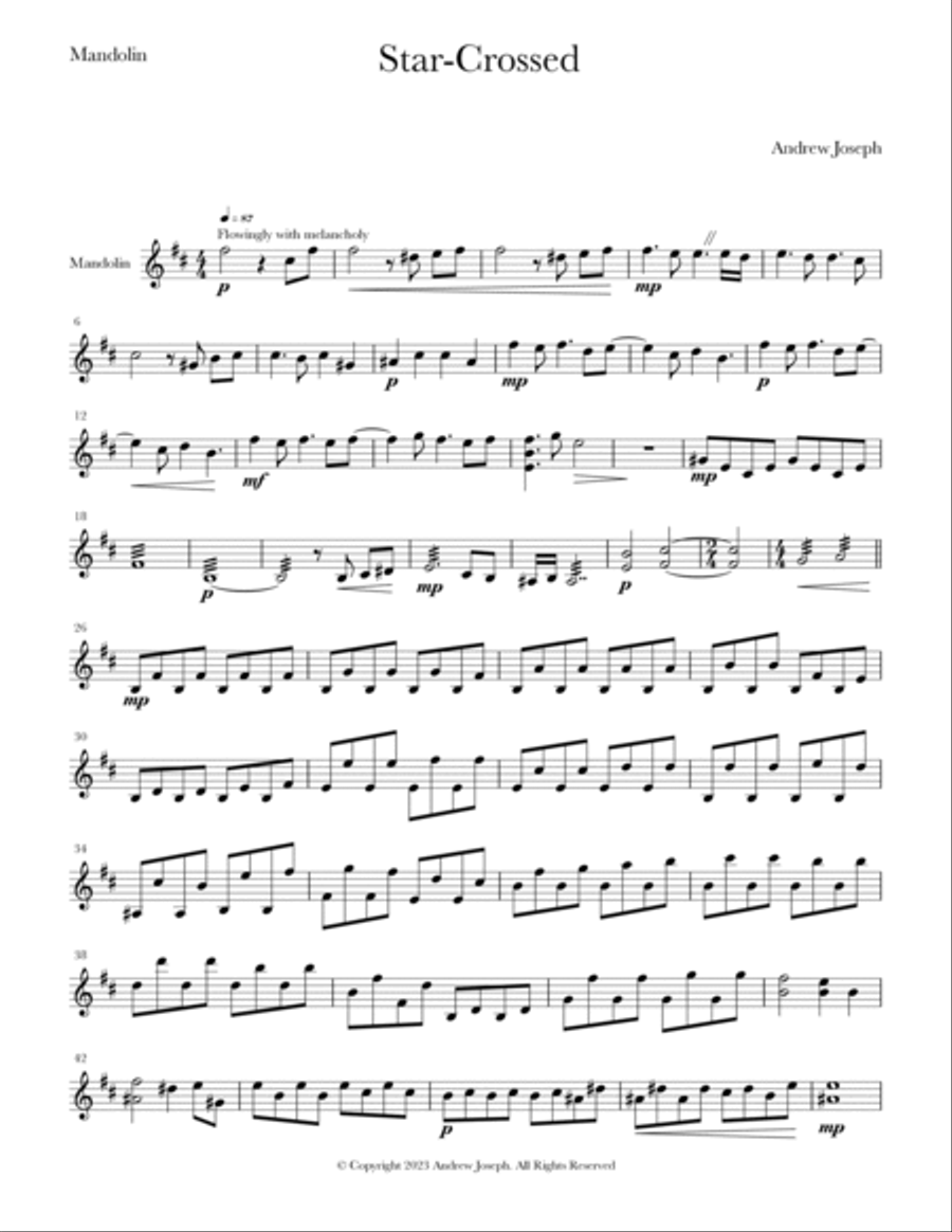 Star-Crossed Chamber Music scores gallery preview page 5