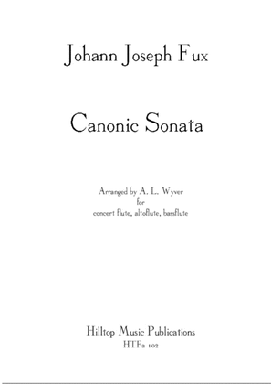 Book cover for Sonata Canonic arr. 3 unequal flutes