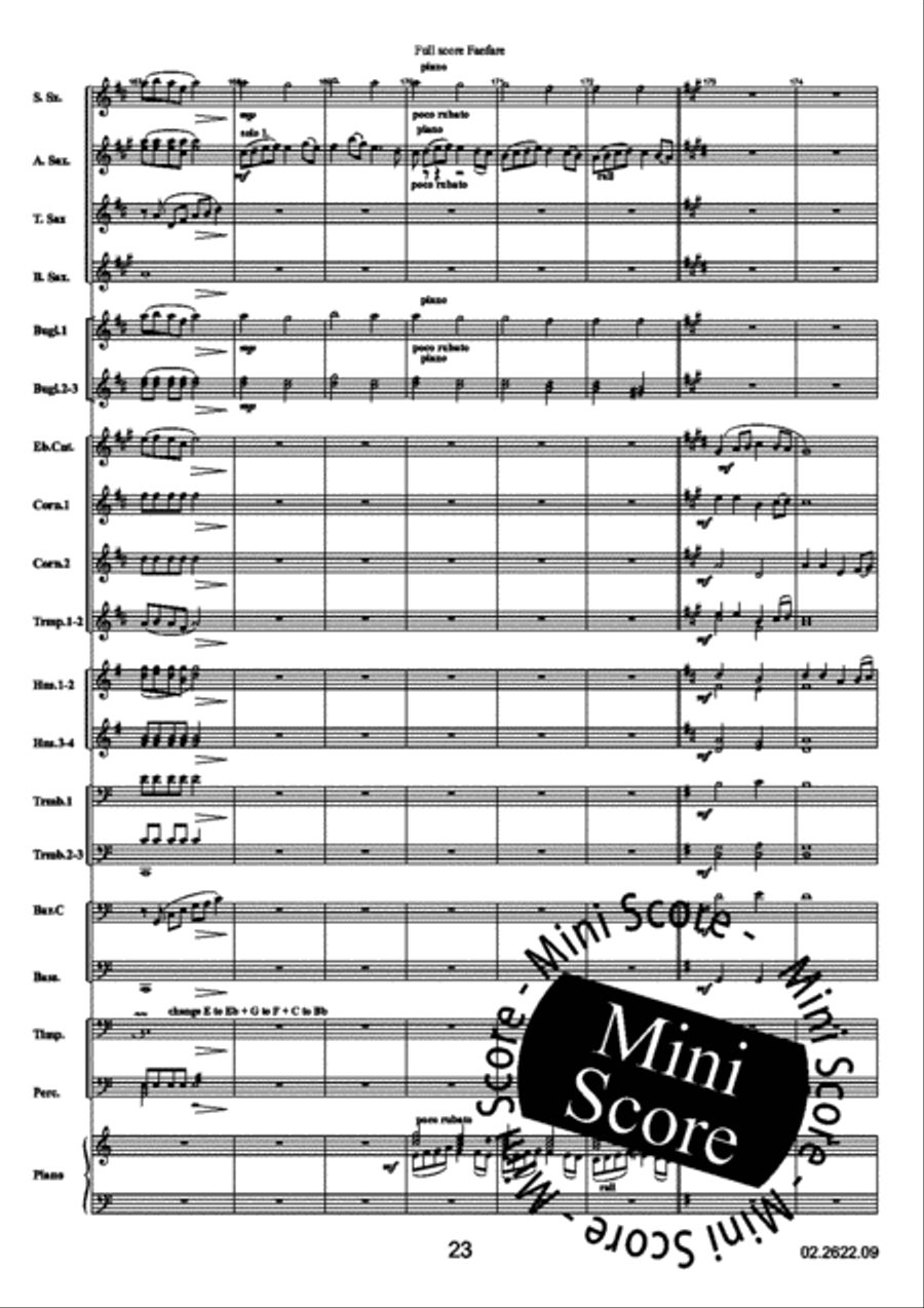 Reflections Over a Norwegian Fanfare Band scores gallery preview page 27