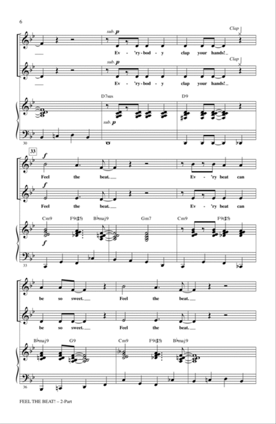 Feel The Beat! 2-Part scores gallery preview page 4