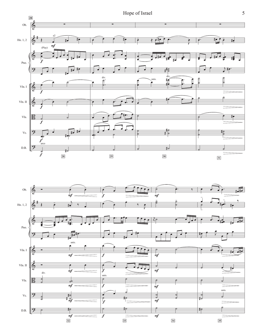 Hope Of Israel Chamber Orchestra scores gallery preview page 5