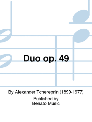 Book cover for Duo For Violin And Cello Op.49