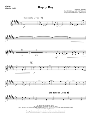 Happy Day (arr. Ed Hogan) - Clarinet (sub. Viola)