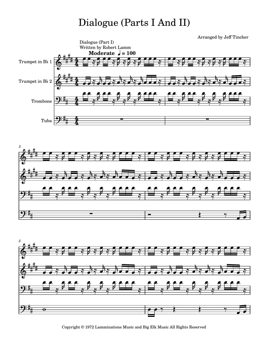 Medley: Dialogue (Part I) with Dialogue (Part II) Woodwind Quartet scores gallery preview page 2