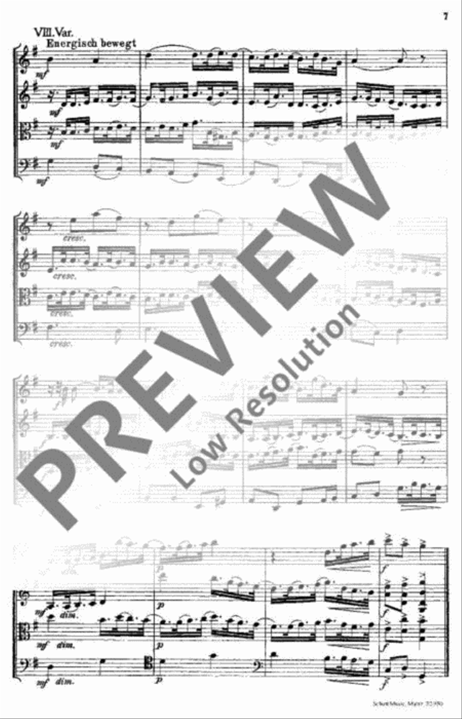 Variationen über ein eigenes Kinderlied String Quartet scores gallery preview page 8