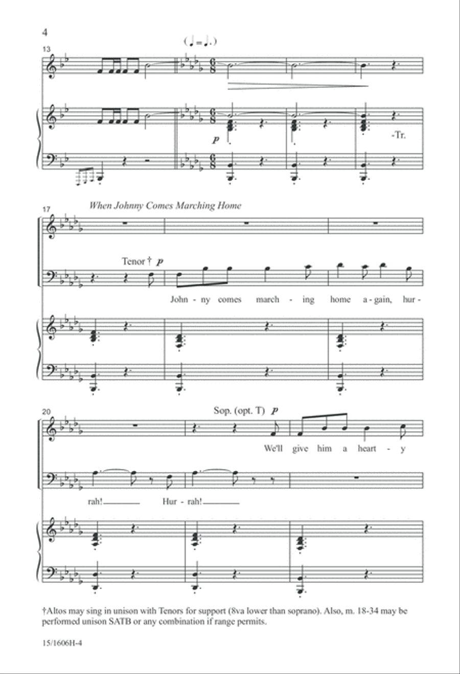 A Patriotic Salute A Patriotic Salute 4-Part scores gallery preview page 4