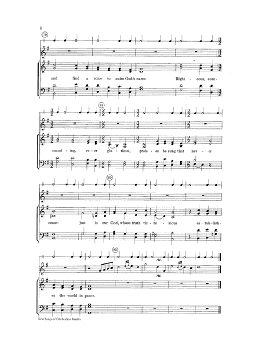 New Songs of Celebration Render Choir scores gallery preview page 6