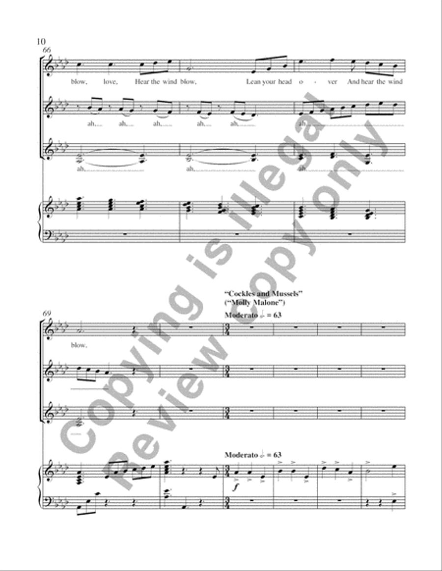 The Cat's Ramble (Medley of Irish Melodies) SSA scores gallery preview page 5