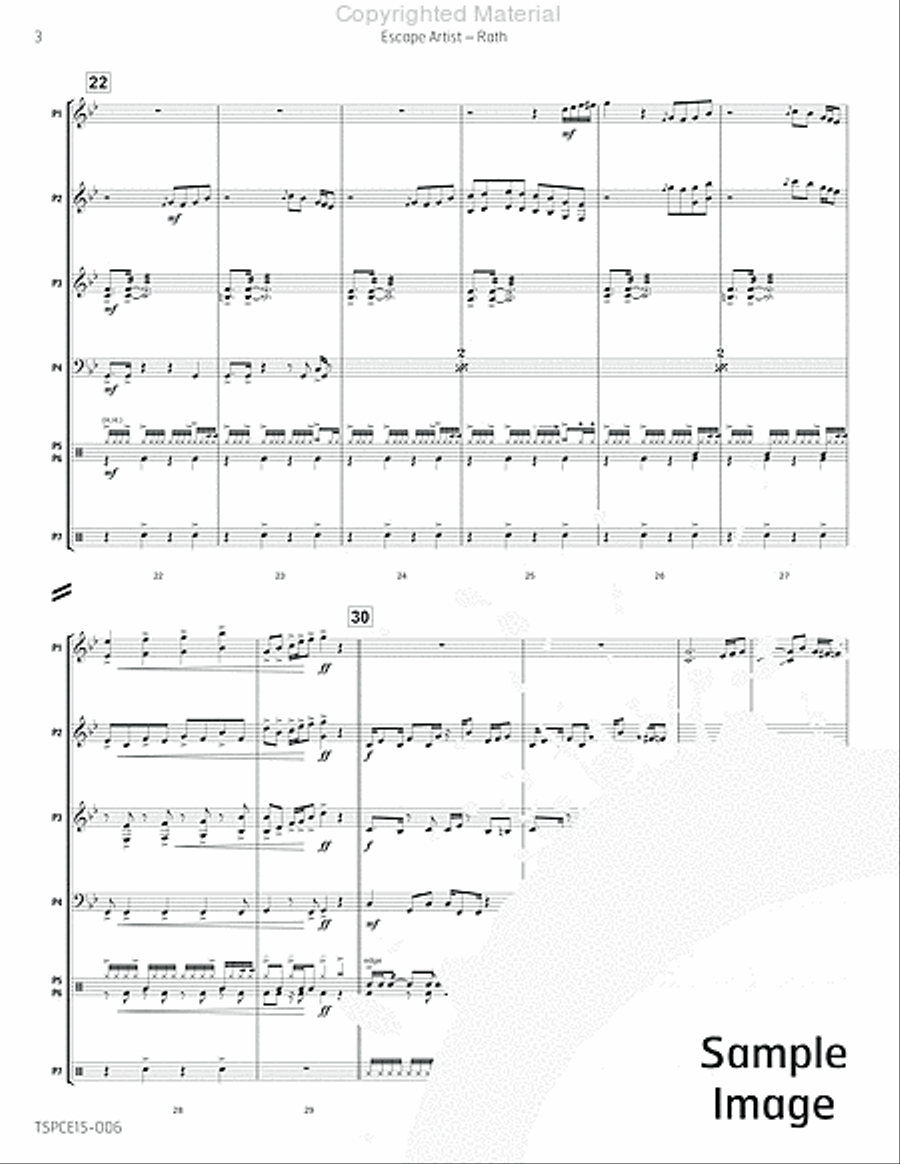 Escape Artist Percussion Ensemble scores gallery preview page 7