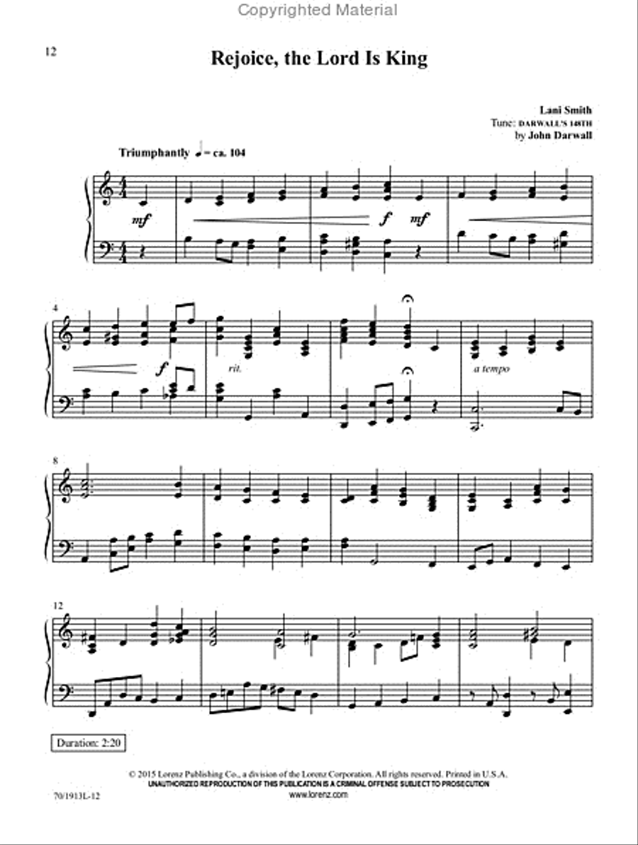 Risen to Reign Piano Solo scores gallery preview page 9